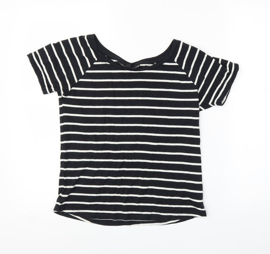 Womens UK Size 4 Topshop Blue Basic T-Shirt