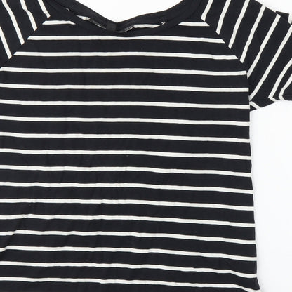 Womens UK Size 4 Topshop Blue Basic T-Shirt