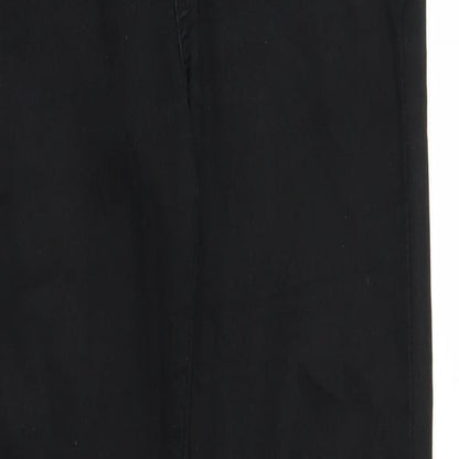 Womens UK Size S Preworn Regular Fit Skinny Black Jeans