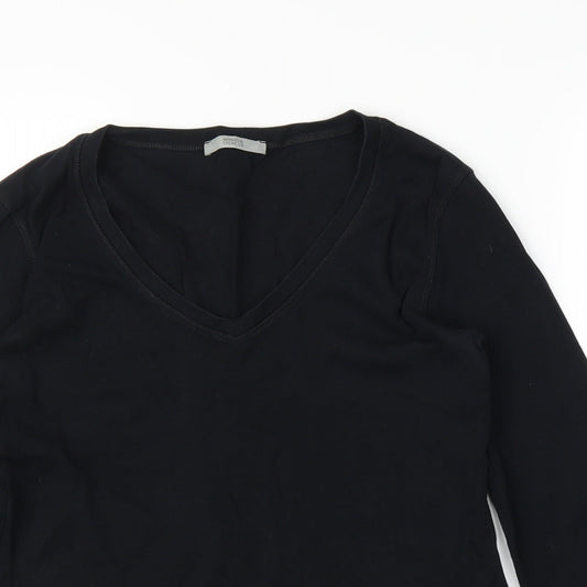 Womens UK Size 12 M&S Black Basic Blouse