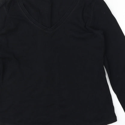 Womens UK Size 12 M&S Black Basic Blouse