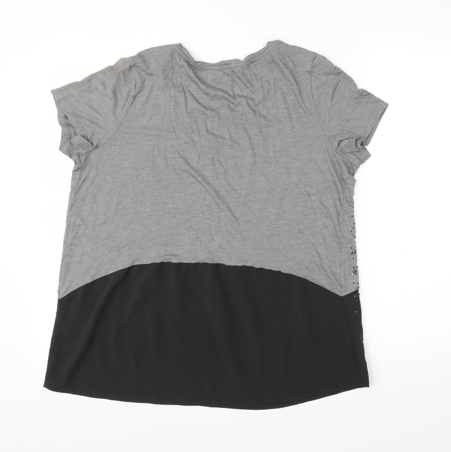 Womens UK Size 16 NEXT Grey Basic Blouse