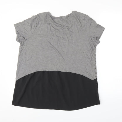 Womens UK Size 16 NEXT Grey Basic Blouse