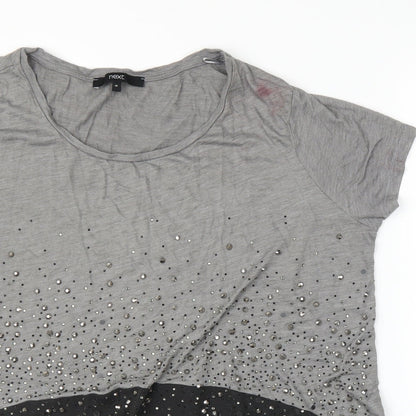 Womens UK Size 16 NEXT Grey Basic Blouse