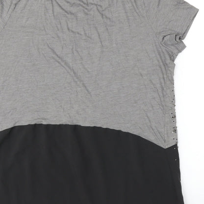 Womens UK Size 16 NEXT Grey Basic Blouse