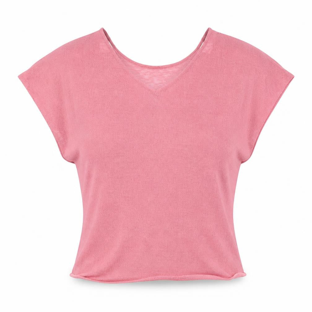 Womens UK Size M H&M Pink Wrap Blouse