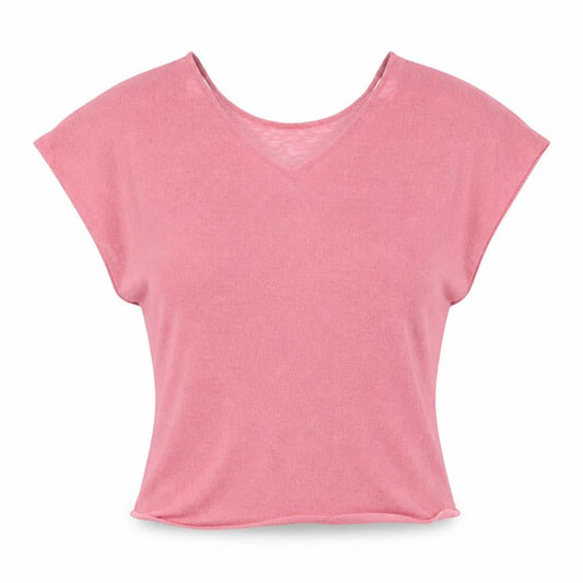 Womens UK Size M H&M Pink Wrap Blouse