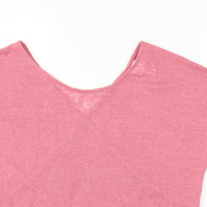 Womens UK Size M H&M Pink Wrap Blouse