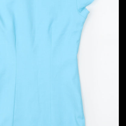 Florence Roby Womens Blue   Tunic Blouse Size 8