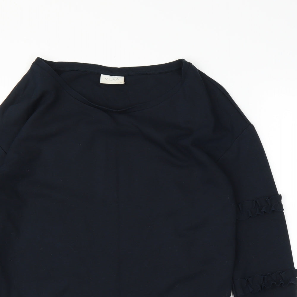 VILA Clothes Womens Blue   Pullover Jumper Size XS