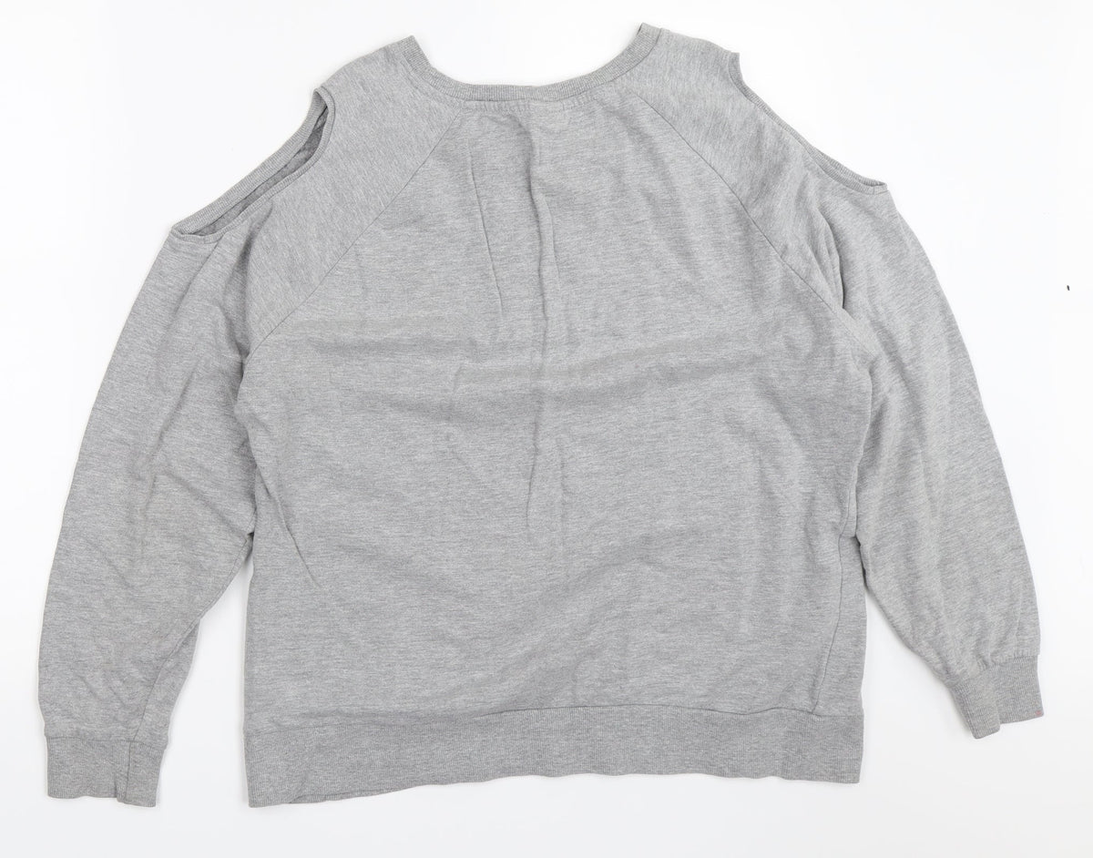 Matalan Womens Grey   Pullover Sweatshirt Size 14  - mickey mouse