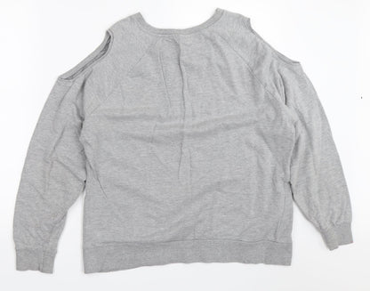 Matalan Womens Grey   Pullover Sweatshirt Size 14  - mickey mouse