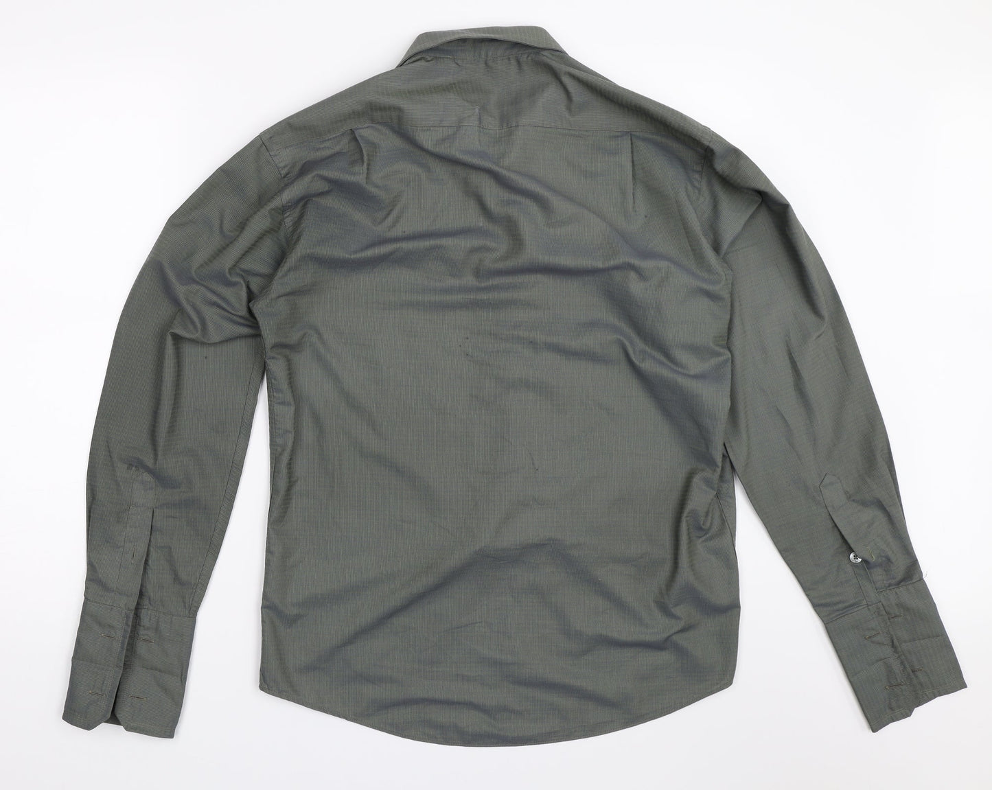 Gabill Mens Green    Button-Up Size 16
