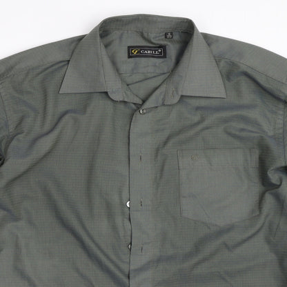 Gabill Mens Green    Button-Up Size 16