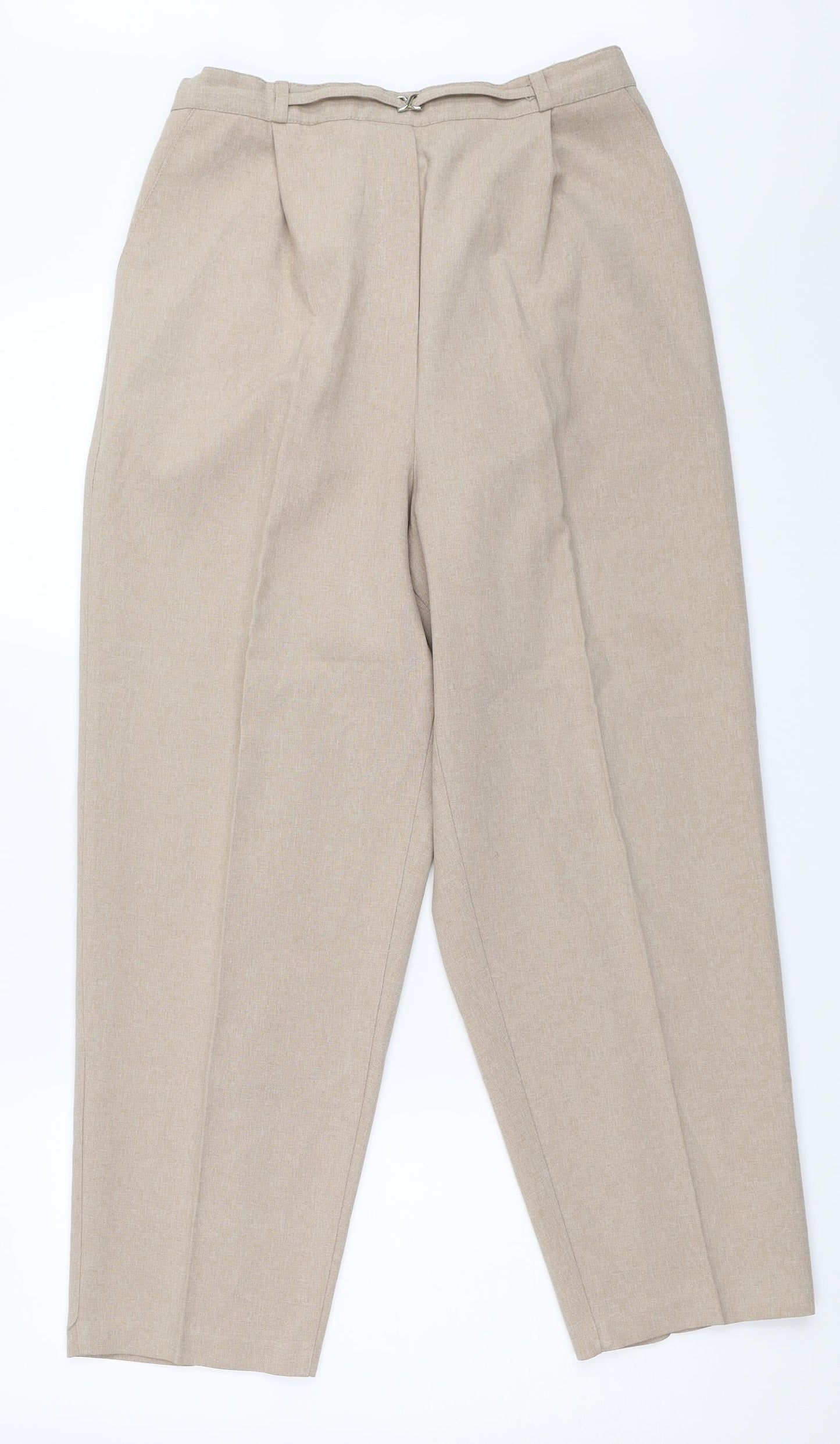 Womens UK Size 16 Bonmarché Regular Fit  Beige Trousers