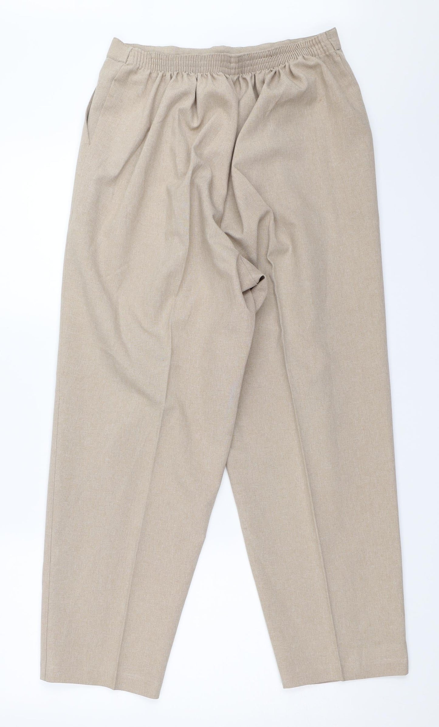 Womens UK Size 16 Bonmarché Regular Fit  Beige Trousers