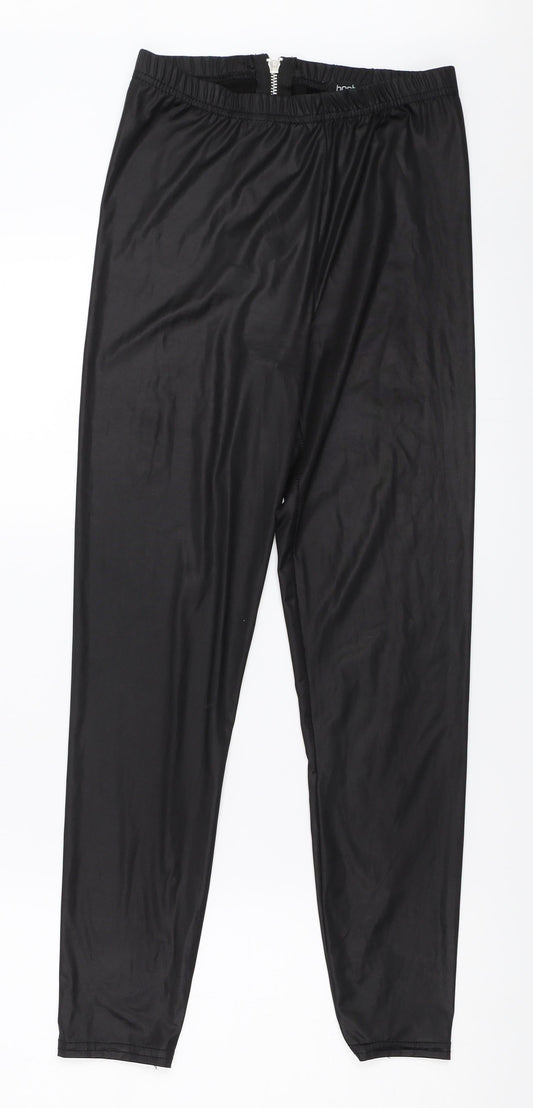 Womens UK Size 6 Boohoo  Carrot Black Leggings