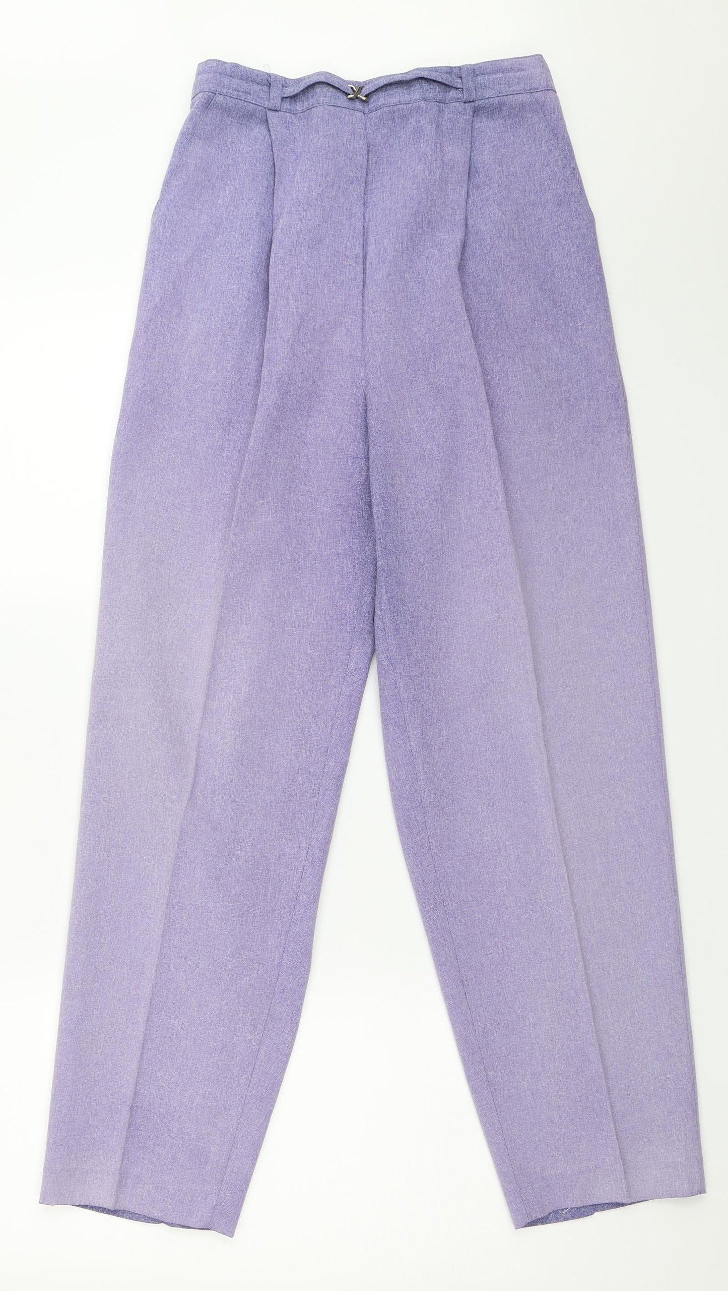 Womens UK Size 12 Bonmarché Regular Fit  Purple Trousers