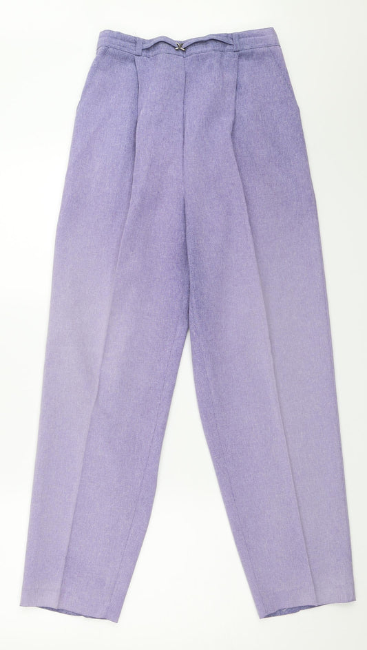 Womens UK Size 12 Bonmarché Regular Fit  Purple Trousers