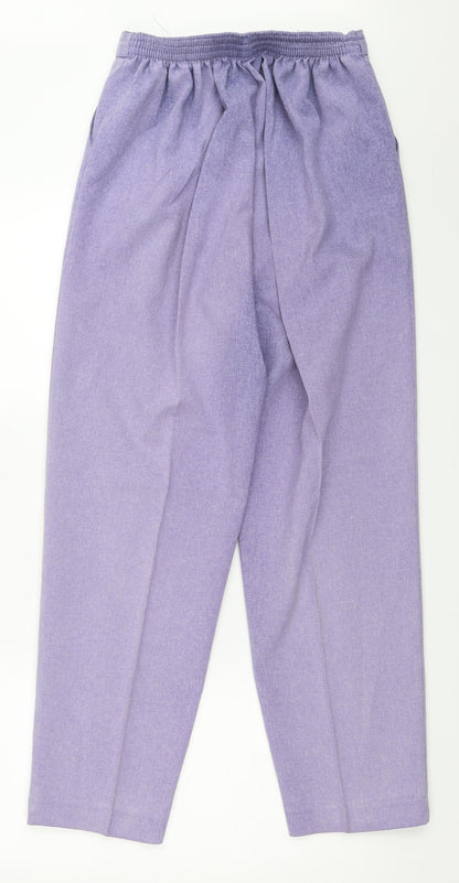 Womens UK Size 12 Bonmarché Regular Fit  Purple Trousers