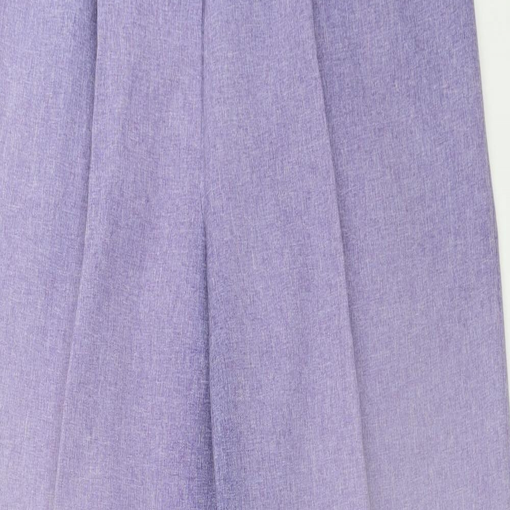 Womens UK Size 12 Bonmarché Regular Fit  Purple Trousers