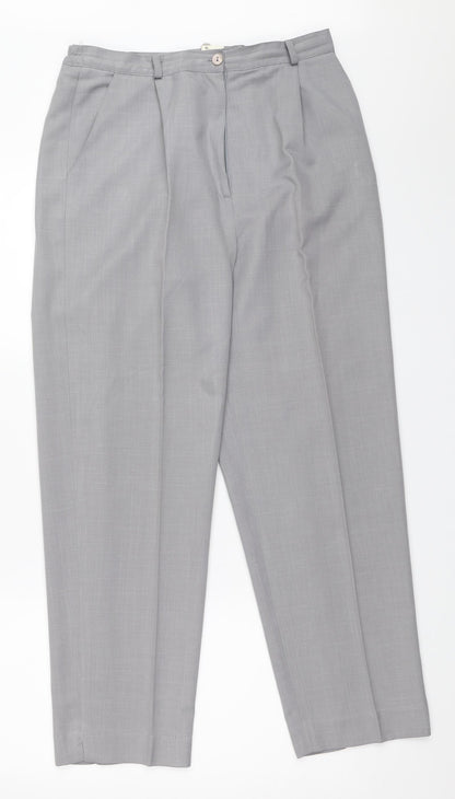 Womens UK Size 12 Bonmarché Regular Fit  Green Trousers