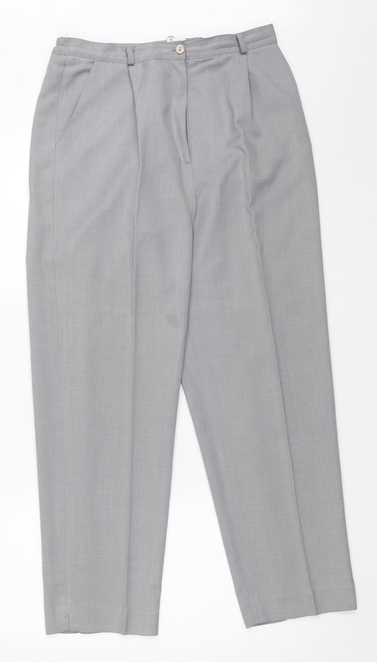 Womens UK Size 12 Bonmarché Regular Fit  Green Trousers