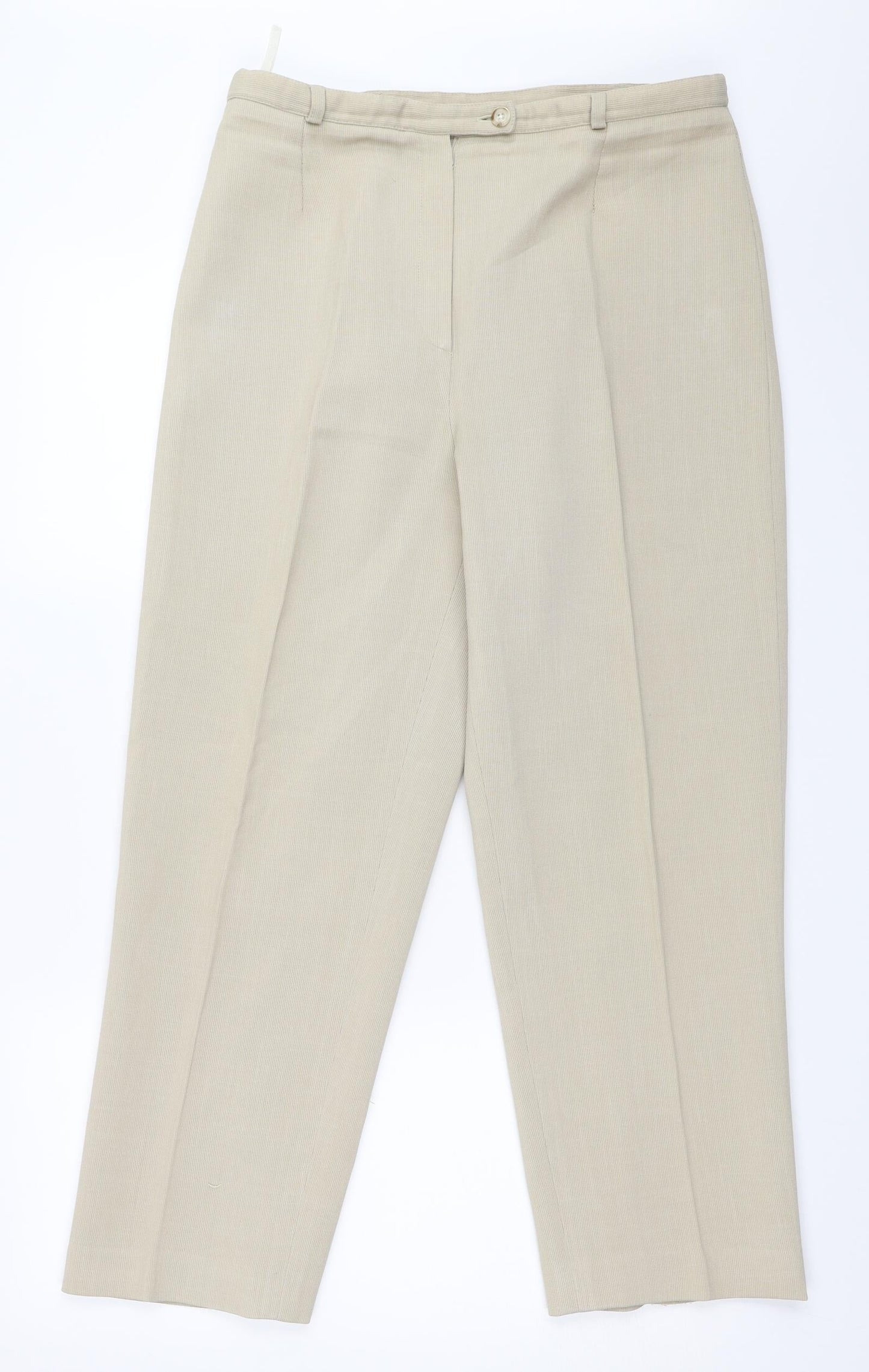 Mackays Womens Beige   Trousers  Size 16 L26.5 in