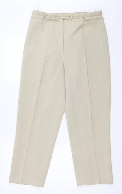 Mackays Womens Beige   Trousers  Size 16 L26.5 in