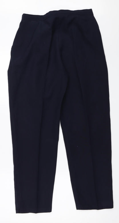Womens UK Size 14 Preworn Regular Fit  Blue Trousers