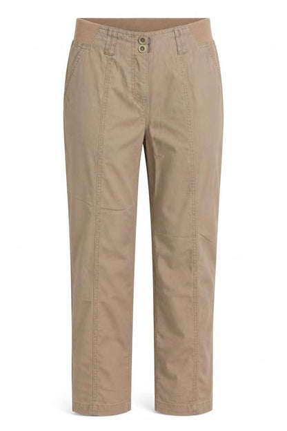 Bonmarché Womens Brown Chino Trousers Size 14 L25 in