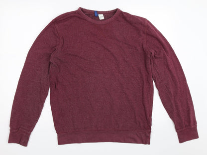 Mens UK Size M H&M Red Pullover Sweatshirt