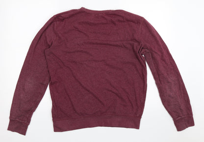 Mens UK Size M H&M Red Pullover Sweatshirt
