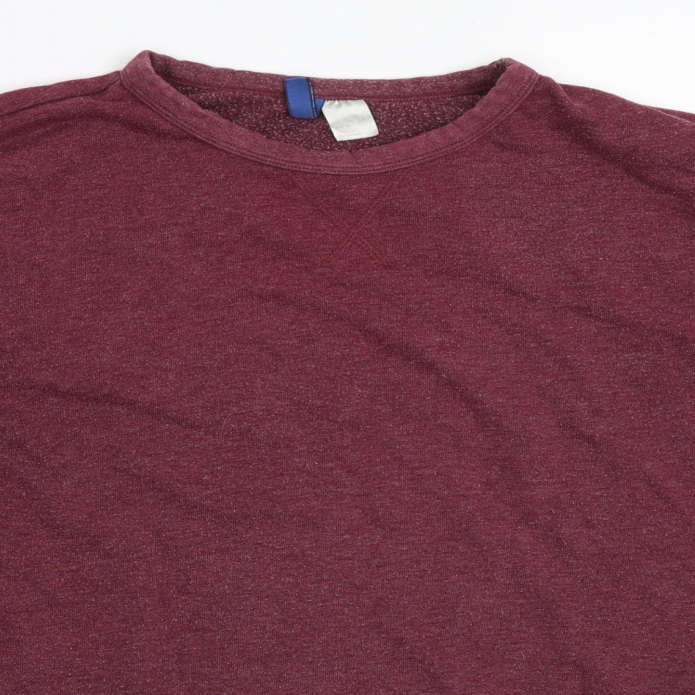 Mens UK Size M H&M Red Pullover Sweatshirt