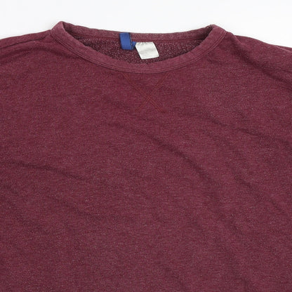 Mens UK Size M H&M Red Pullover Sweatshirt