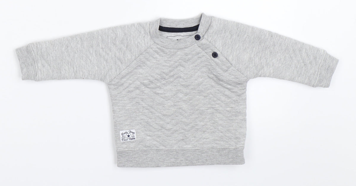 Early Days Boys Grey   Pullover Jumper Size 0-3 Months