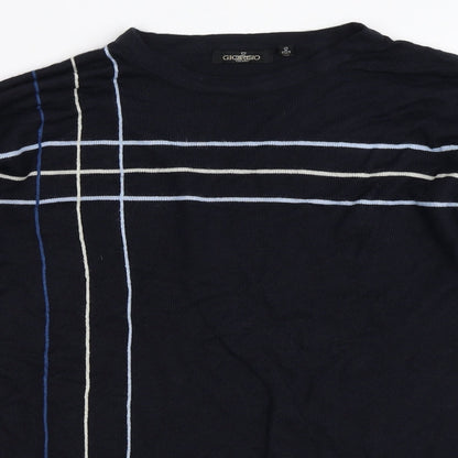 Giorgio Mens Blue   Pullover Jumper Size S