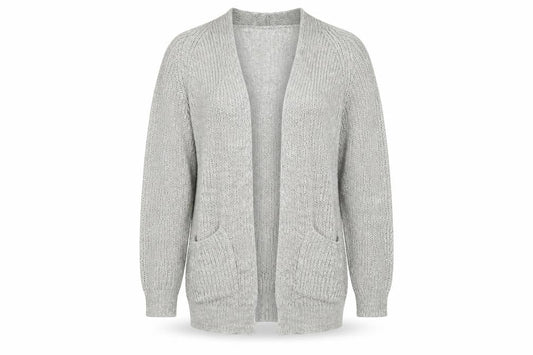 Papaya Womens Grey   Cardigan Jumper Size M