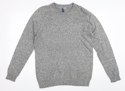 H&M Mens Grey   Pullover Jumper Size M