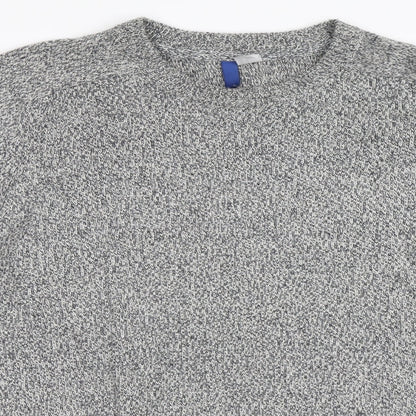 H&M Mens Grey   Pullover Jumper Size M