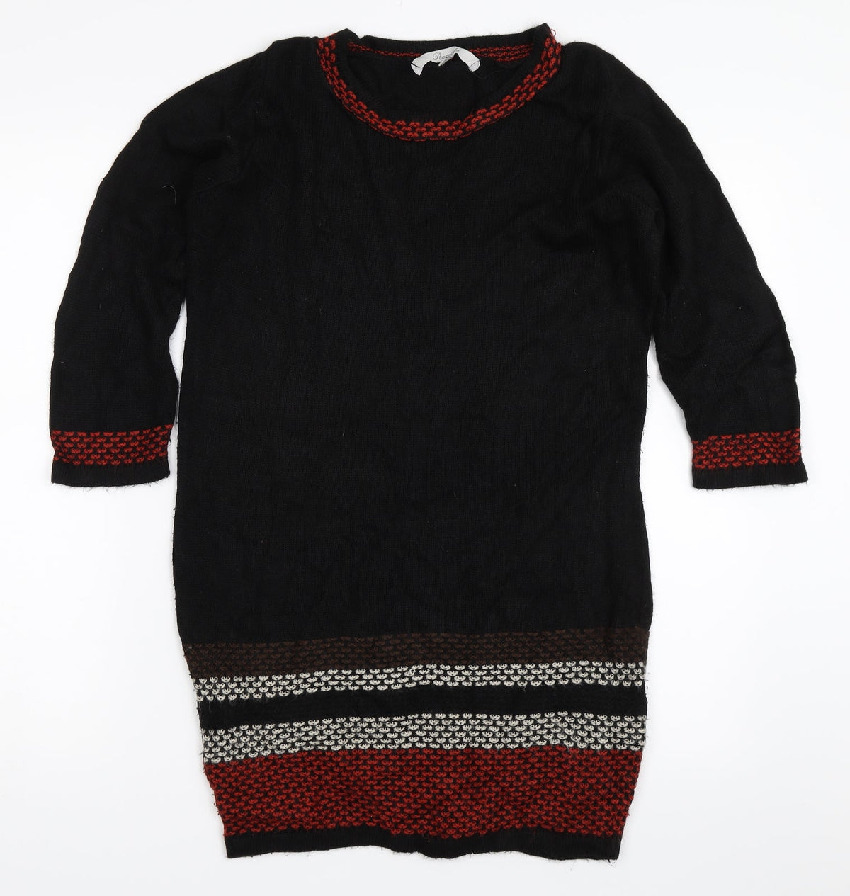 Peacocks Womens Black   Tunic Jumper Size 8