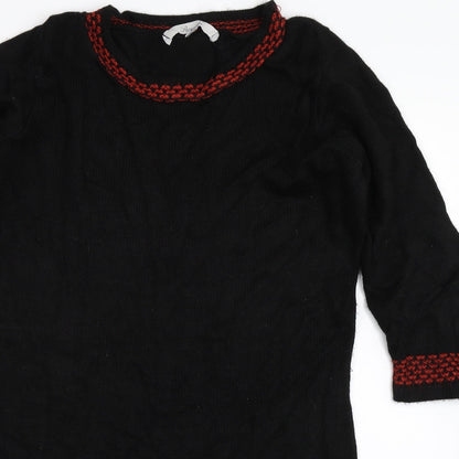 Peacocks Womens Black   Tunic Jumper Size 8