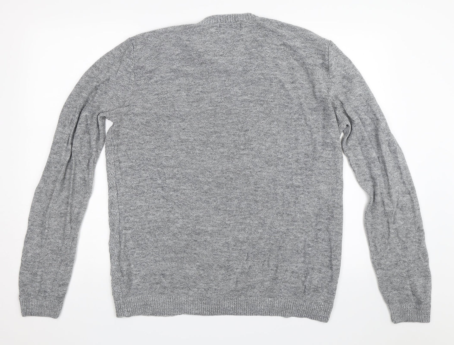 Topman Mens Grey   Pullover Jumper Size XL