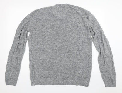 Topman Mens Grey   Pullover Jumper Size XL