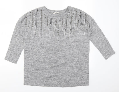 TU Womens Grey   Basic T-Shirt Size 10