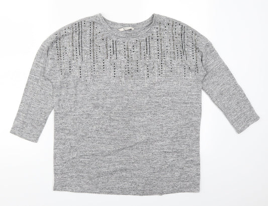 TU Womens Grey   Basic T-Shirt Size 10