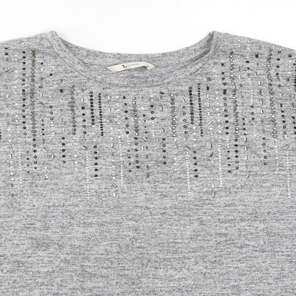 TU Womens Grey   Basic T-Shirt Size 10