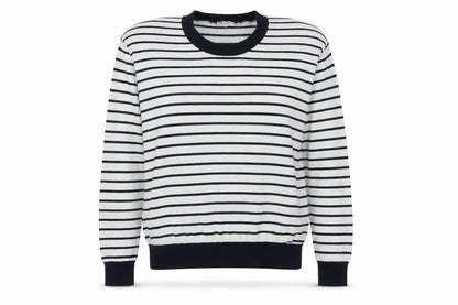 Sheinside Womens Blue Striped  Pullover Jumper Size M  - Love Hearts