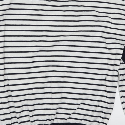 Sheinside Womens Blue Striped  Pullover Jumper Size M  - Love Hearts