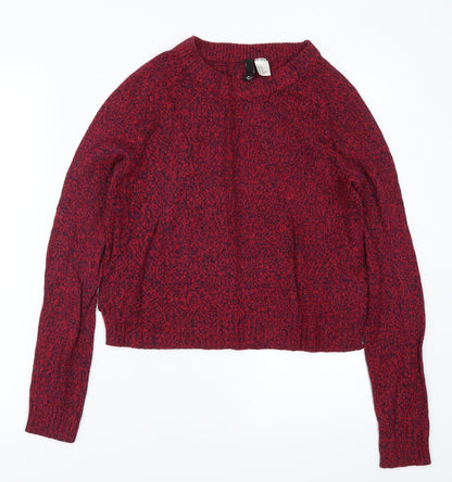 H&M Womens Red   Pullover Jumper Size XS